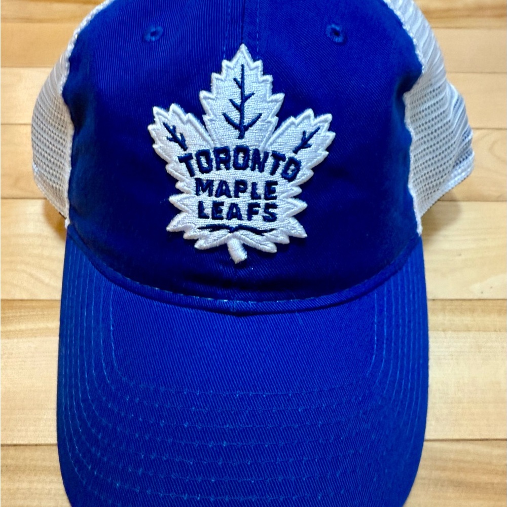 Toronto Maple Leafs Trucker Hat Mesh NHL Blue White Adjustable Snapback 2018